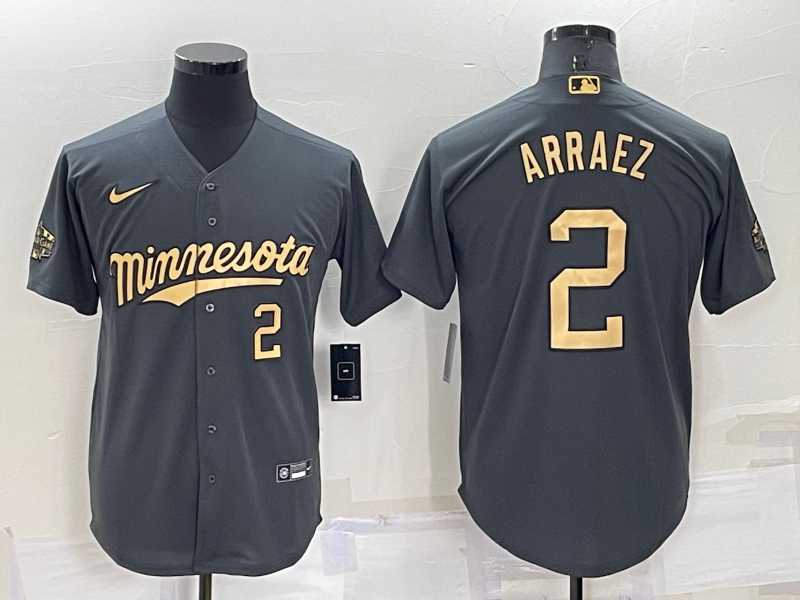 Minnesota Twins #2 Luis Arraez Number Charcoal 2022 All-Star Cool Base Stitched Baseball Jersey,We sell and wholesale Minnesota Twins #2 Luis Arraez Number Charcoal 2022 All-Star Cool Base Stitched Baseball Jersey on line form chian!
